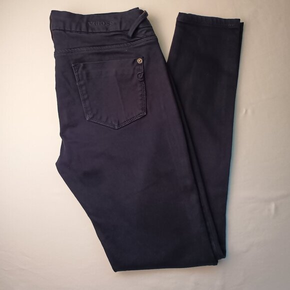 Vigoss Jeans Size 29/8 Low Rise Skinny Leg Navy Blue Color - Picture 1 of 11